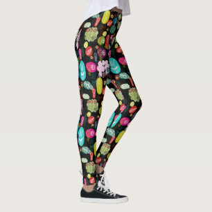 Farbige Niedliche Blume Muster Leggings