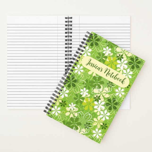 Farbige Niedliche Illustration Daisy-Muster Notizbuch (Innen)