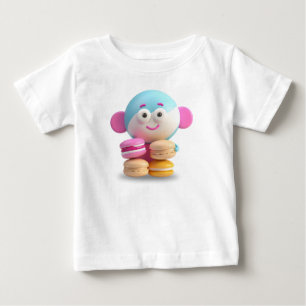 Farbige Niedliche Macaron Babykleidung Baby T-shirt