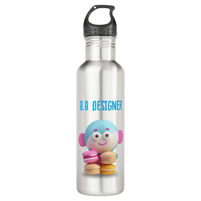 Farbige Niedliche Macaron-Flasche, individuell anp Edelstahlflasche (Vorderseite)