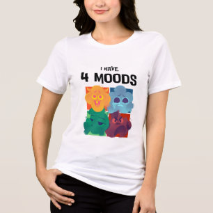 Farbige Niedliche Monster Cartoon T - Shirt Design