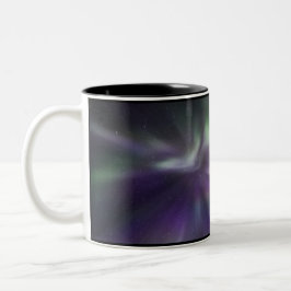 Farbige Nordlichter Zweifarbige Tasse