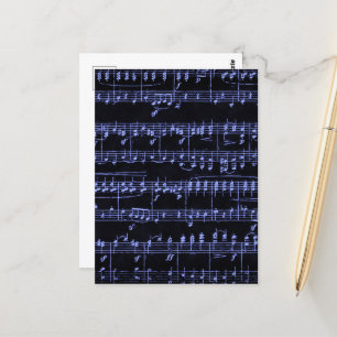 Farbige Noten Postkarte