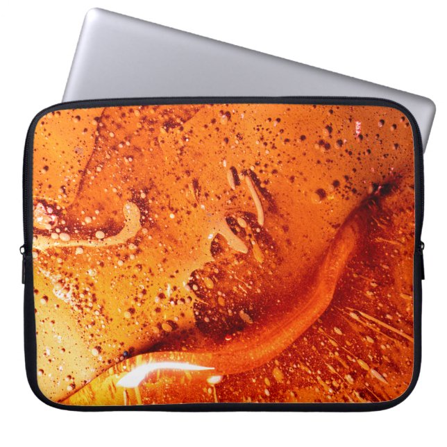 Farbige Öloberfläche Laptopschutzhülle (Vorderseite)