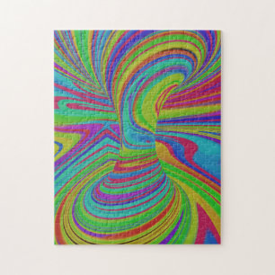 farbige optische Illusion Puzzle