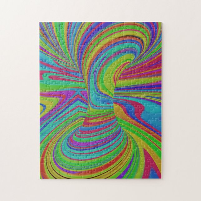 farbige optische Illusion Puzzle (Vertikal)