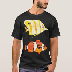 Farbige orange Fische und Goldfische T-Shirt