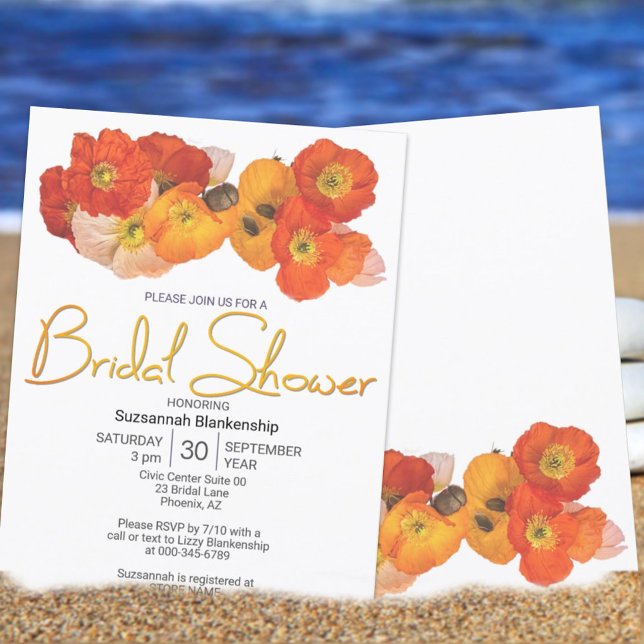 Farbige orange-gelbe weiße Pappenvorlage Einladung (Von Creator hochgeladen)