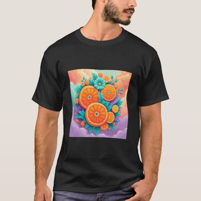 Farbige Orangen für den Vatertag T-Shirt (Vorderseite)