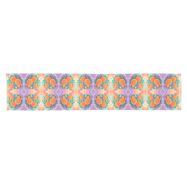 Farbige Orangen Kurzer Tischläufer (Horizontal)