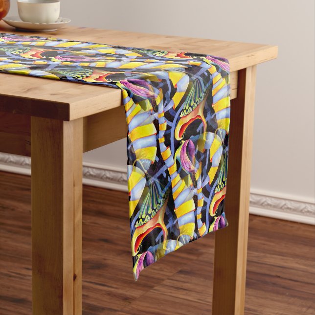 Farbige Orchideen Großer Tischläufer (Beispiel)