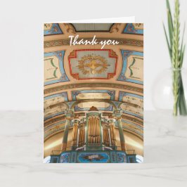 Farbige Orgel danke Karte