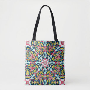 Farbige ornamentale Rosetten-Mandala-Kunst