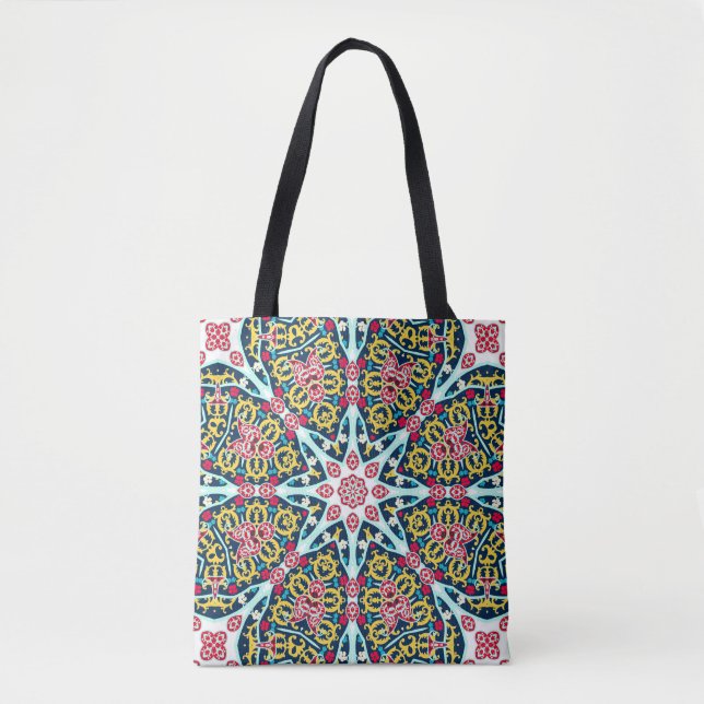 Farbige ornamentale Rosetten-Mandala-Kunst (Vorderseite)