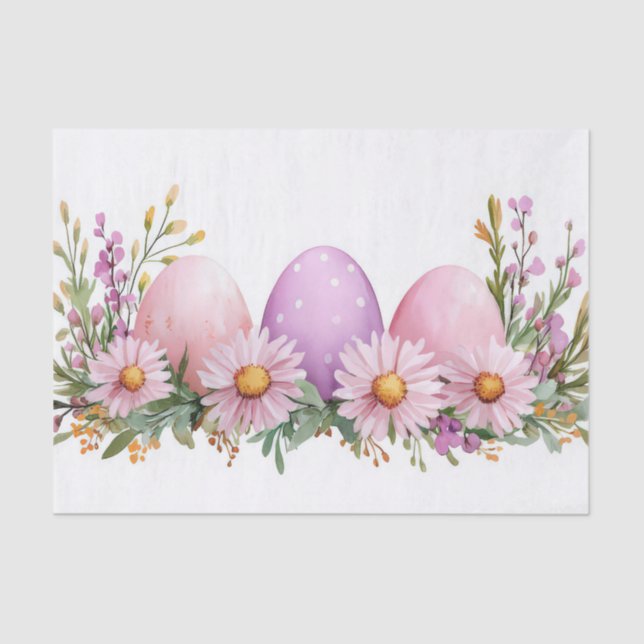 Farbige Ostereier Seidenpapier (Vorderseite)