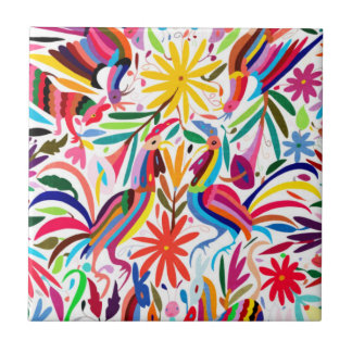 Farbige Otomi-Printmedien, Blumen-/Tiermuster Fliese