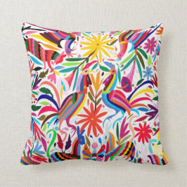 Farbige Otomi-Printmedien, Blumen-/Tiermuster Kissen