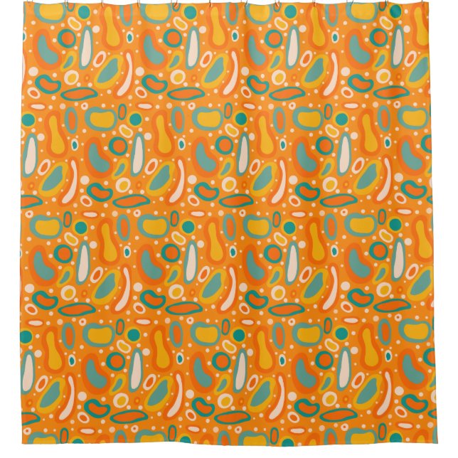 Farbige Ovale Duschvorhang (Vorderseite)