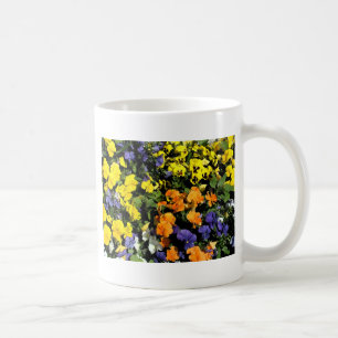 farbige Pansy-Blume Tasse