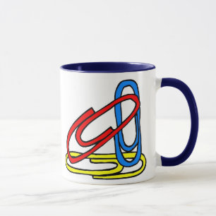 Farbige Paperclips Tasse