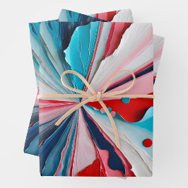 Farbige Papierhandtafelblätter Geschenkpapier Set