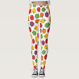 Farbige Paprikaschoten Leggings