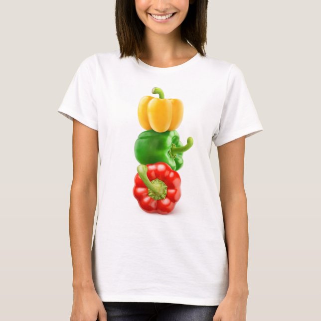 Farbige Paprikaschoten T-Shirt (Vorderseite)