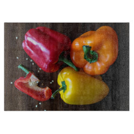 Farbige Paprikaschoten-Zwischenbrett Schneidebrett