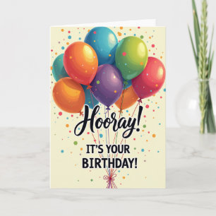 Farbige Party-Ballon-Karte Karte
