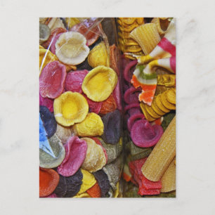 Farbige Pasta-Formen (1) Postkarte