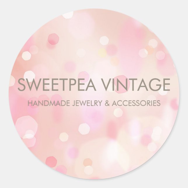 Farbige Pastell Lights Bokeh Custom Sticker I (Vorderseite)