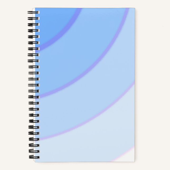 Farbige Pastellfarben, blau Notizbuch (Vorderseite)