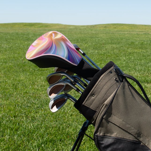 Farbige Pastellseide Golf Headcover (In SItu)