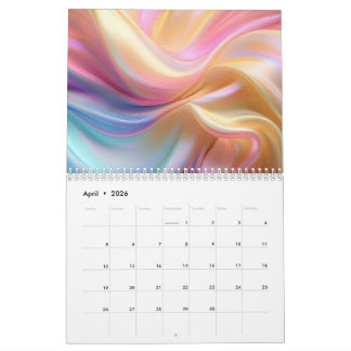 Farbige Pastellseide Kalender
