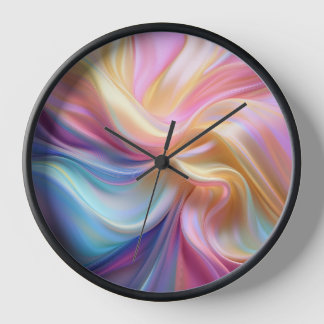 Farbige Pastellseide Uhr