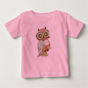 Farbige Pastelltöne Retro Blumenauge Baby T-shirt