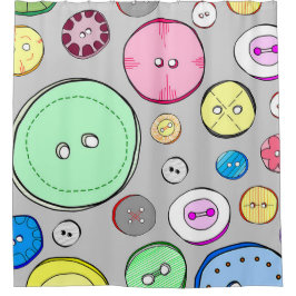 Farbige Pasteltasten Duschvorhang