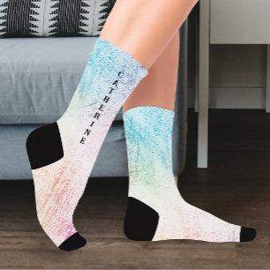 Farbige Pastete I Monogramm Socken