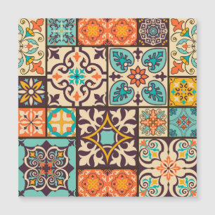Farbige Patchwork-Islam-Motive-Tile Magnetkarte