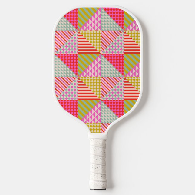 Farbige Patchwork-Pickleball-Schläger Pickleball Schläger (Vorderseite)