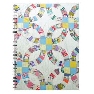 Farbige Patchwork-Quilte Notizblock
