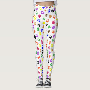 Farbige Pawprints Leggings