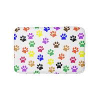 Farbige Paws Muster Hund Lover Animal Paws Niedlic