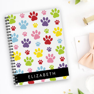 Farbige Paws, Muster, Hundepaws, Ihr Name Planer