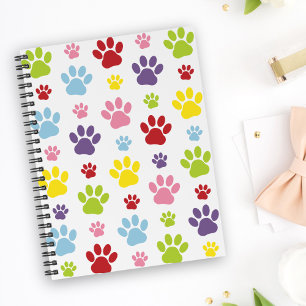 Farbige Paws, Muster, Hundeschlitten, Paw Prints Planer