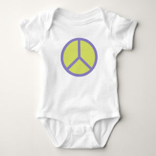 Farbige "Peace Sign Custom Kleidung" Baby Strampler