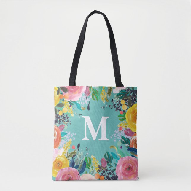 Farbige Personalisierte Canvas-Bag (Vorderseite)