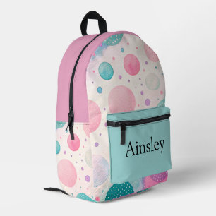 Farbige personalisierte Schultasche, Kinder süß Bedruckter Rucksack