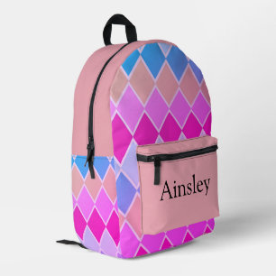Farbige personalisierte Schultasche, Kinder süß Bedruckter Rucksack