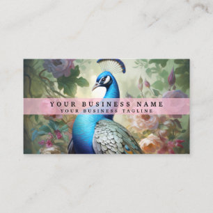 Farbige Pfau-Geschäftskarten Visitenkarte
